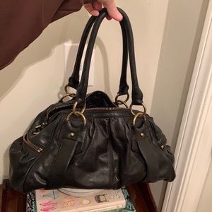Leather banana republic handbag
